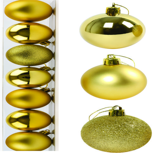 TUBO C/12 BOLAS NATAL DOURA.03CM BN400-D