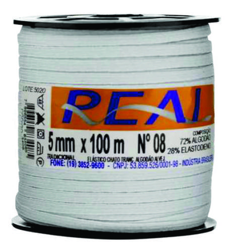 ELASTICO DE ALGODAO N.8  C/100M