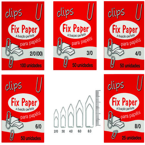 CLIPS GALVANIZADO 4/0 C/50