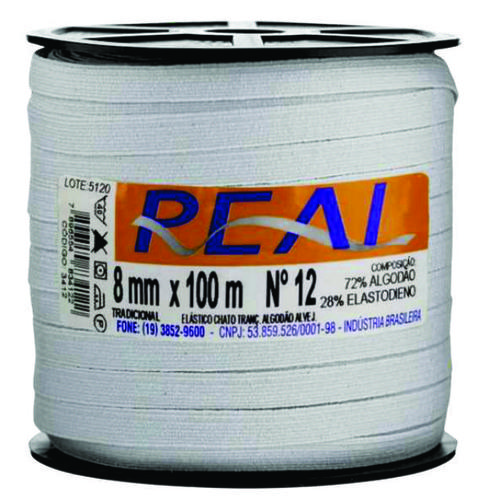 ELASTICO DE ALGODAO N.12  C/100M