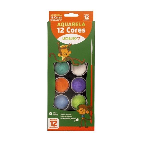 AQUARELA 12CORES LEONORA 