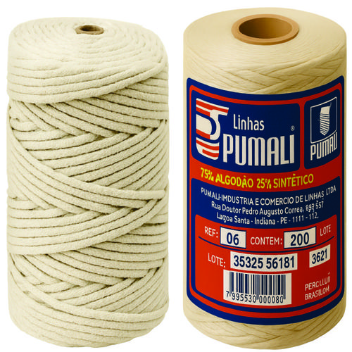 LINHA CORDAO CRU COR NATURAL 