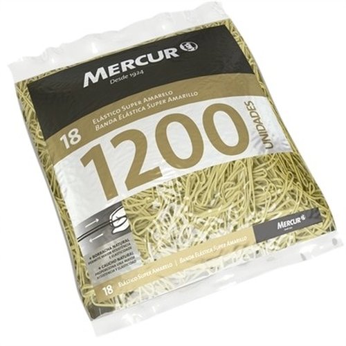 ELASTICO MERCUR SUPE.AMARELO N.18 C/1200