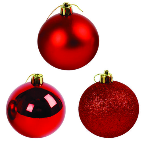 TUBO C/12 BOLA NATAL VERM.07CM 2504409-5