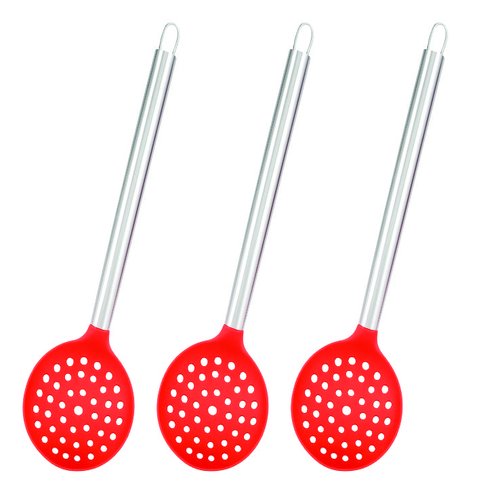 ESCUMADEIRA DE SILICONE CABO INOX IMP.KS
