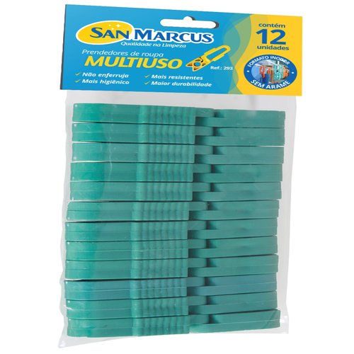 PRENDEDOR PLASTICO SAN MARCUS C/25