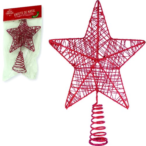 PONTEIRA ESTRE VERMELHO 22CM BN0418