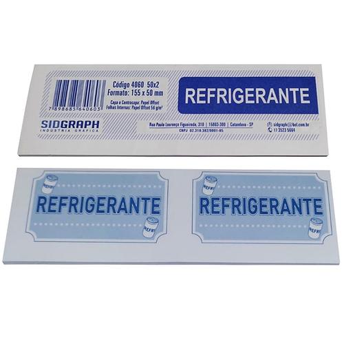 BLOCO C/100 FICHAS REFRIGERANTE C/10