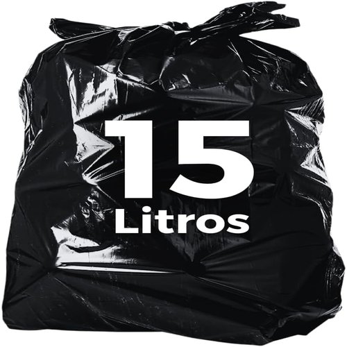 SACO DE LIXO PRETO 15L C/40