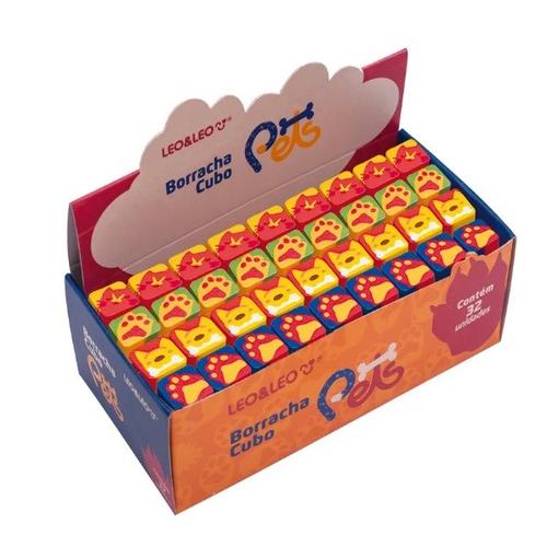 BORRACHA CUBO DECORADA PETS LEONO.C/32