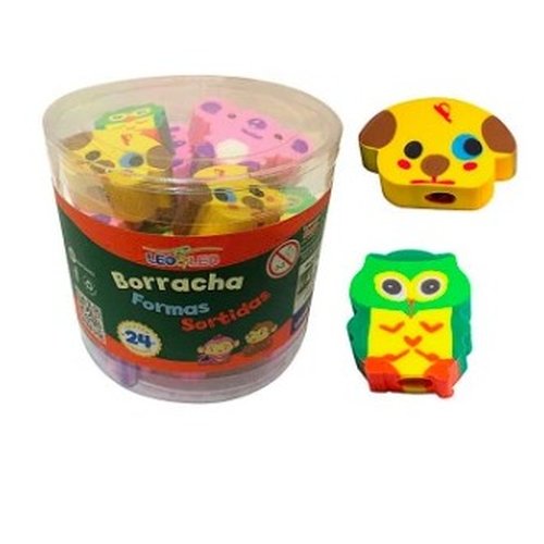 BORRACHA FANTASIA FORMAS LEONORA C/24 -
