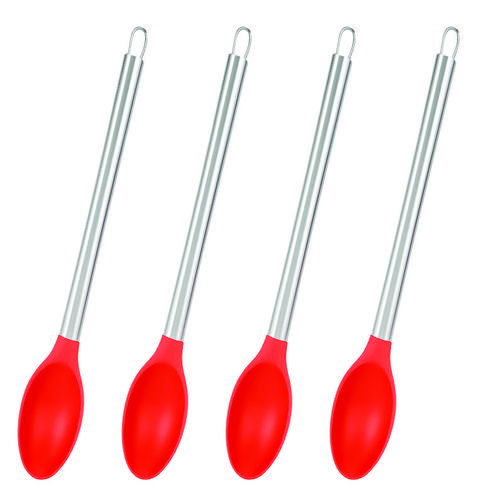 COLHER SILICONE CABO INOX 33CM REF.1466