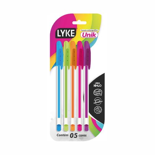 CANETA ESFERO. UNIK CORES VIBRA.LYKE C/5