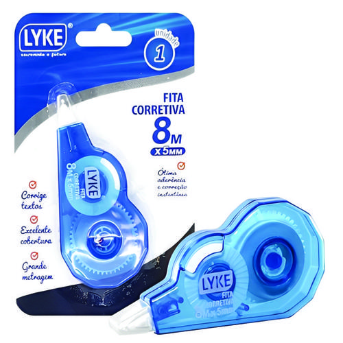 FITA CORRETIVA 5MMX8M BLISTER LYKE