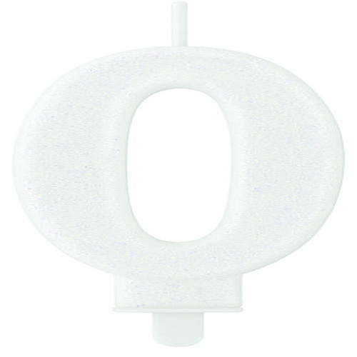 VELA SUPER GLITER BRANCO N.0 C/10