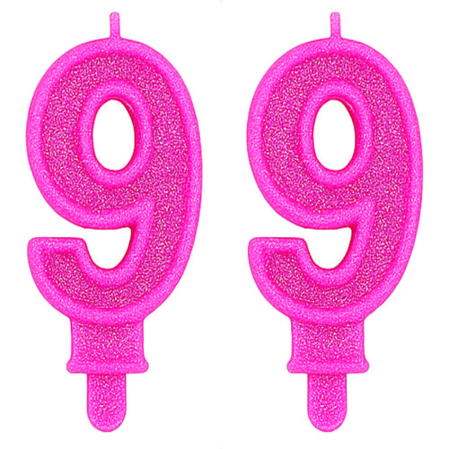 VELA SUPER GLITER ROSA N.9 C/10