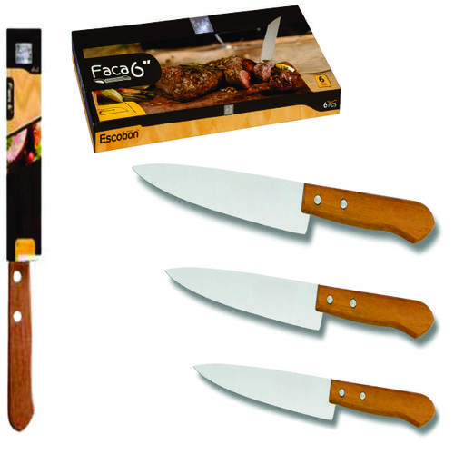 FACA METAL CABO MADEIRA 8POL REF.3269-4