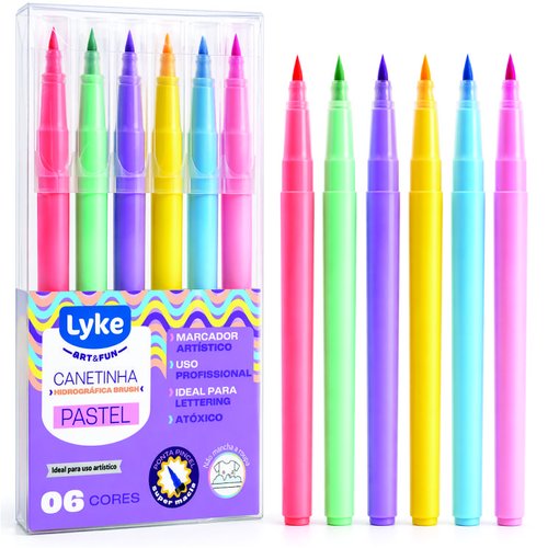 CANETA IDR.BRUSH PASTEL LYKE C/6 105408