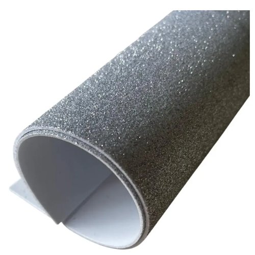 EMBORRACHADO C/GLITER 40X47 PRATA C/10