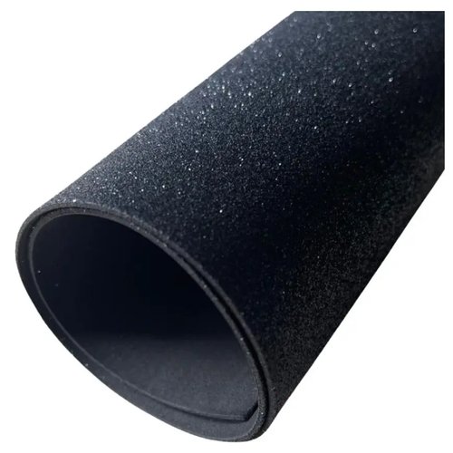 EMBORRACHADO C/GLITER 40X47 PRETO C/10