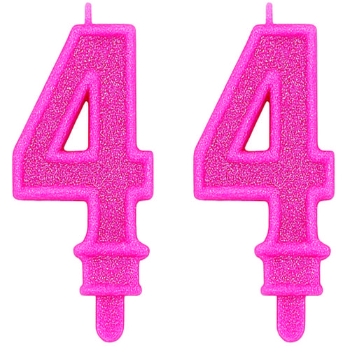 VELA SUPER GLITER ROSA N.4 C/10