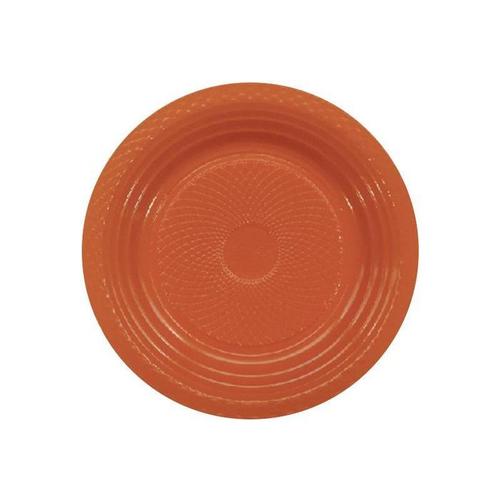 PRATO DESC.15CM LARANJA C/10 