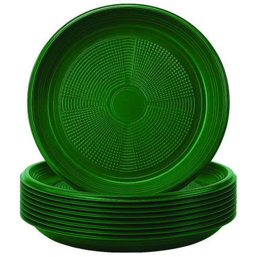 PRATO DESC.15CM VERDE ESCURO C/10 