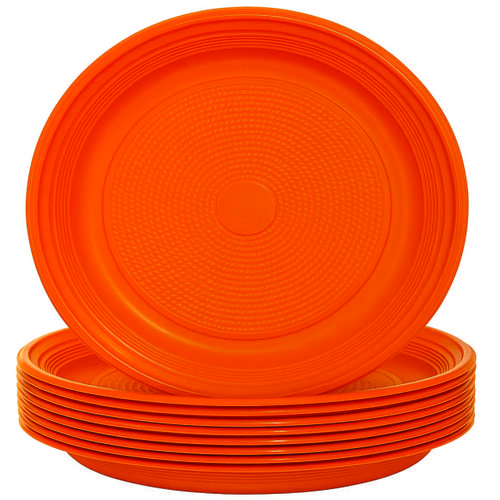 PRATO DESC.18CM LARANJA C/10 -