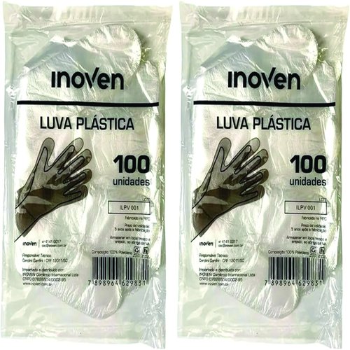 LUVAS PLAST.DESCART. C/100