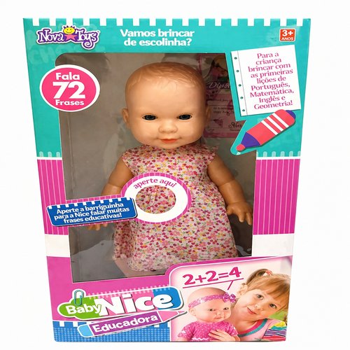 BONECA NICE EDUCADORA FRASES
