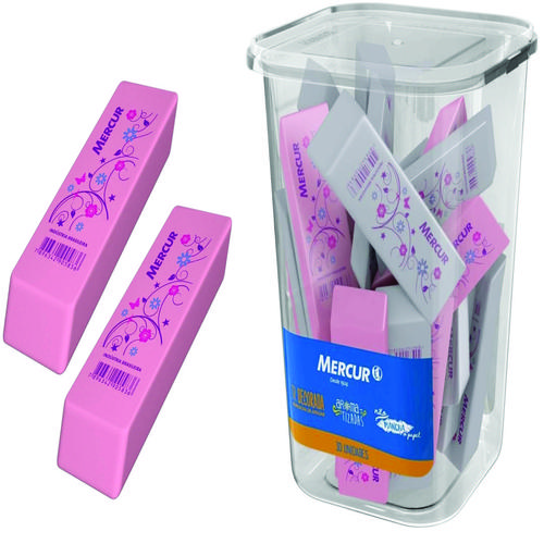 BORRACHA MERCUR TR DEC. ROSA/BR C/30