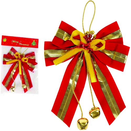 LACO DECORADO C/SINO NATAL 20CM BN0469