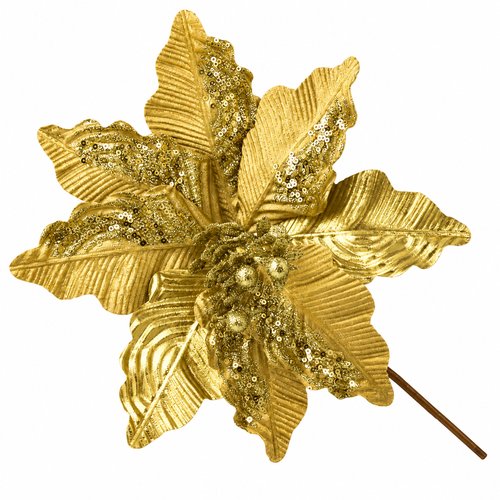 FLOR NATALINA DOURADA BN0475