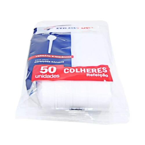 COLHER DESC. REFEICAO BRANCO C/50