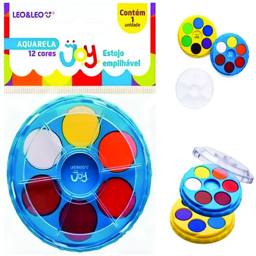 AQUARELA JOY 12 CORES LEONORA