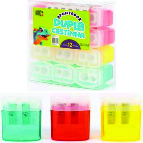 APONTADOR DUPLO CESTINHA C/12 - ABC 