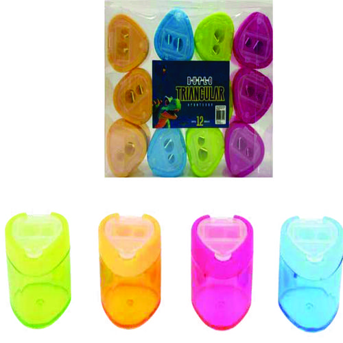 APONTADOR DUPLO TRIANGULAR C/12-ABC
