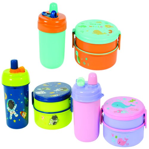KIT MARMITA INF C/GARRAFA ABC BN0599