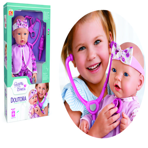 BONECA BELLA NINA DODOI - COM KIT M