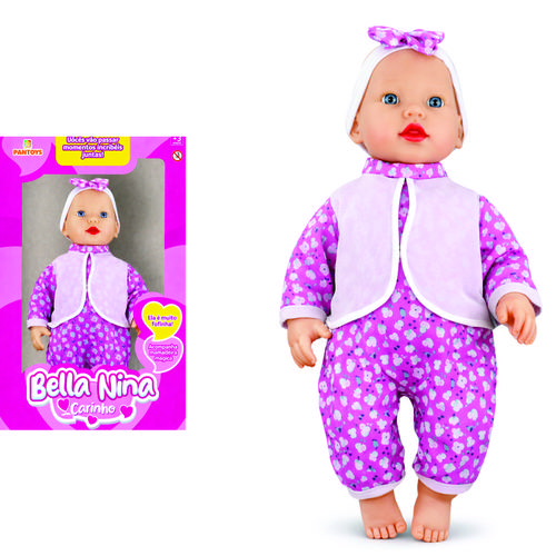 BONECA BELLA NINA CARINHO - COM MAM