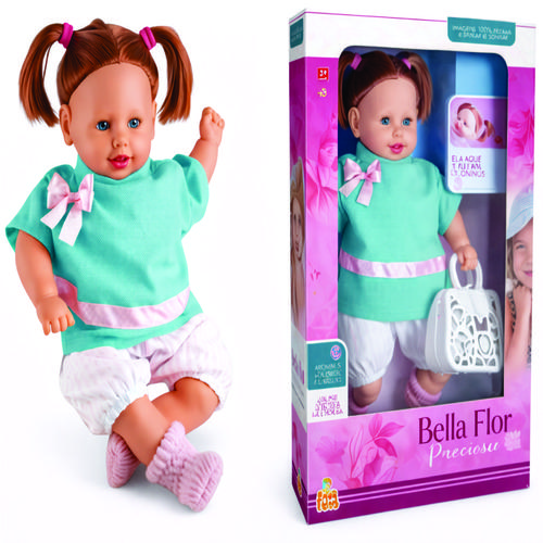 BONECA BELLA FLOR - PASSEIO - COM 1