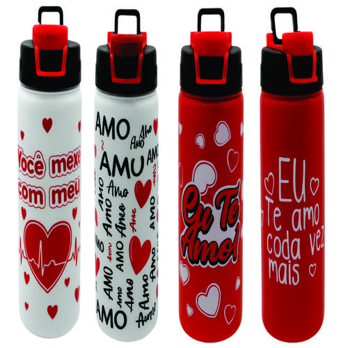 GARRAFA DE ALUMINIO 600ML LOVE