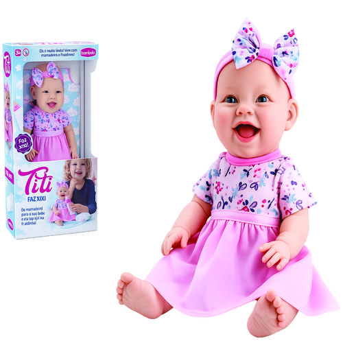 BONECA TITI FAZ XIXI BAMBOLA 849