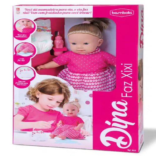 BONECA DINA FAZ XIXI BAMBOLA 403