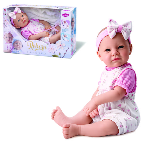 BONECA REBORN PREMIUM MENINA BAMBOLA 883