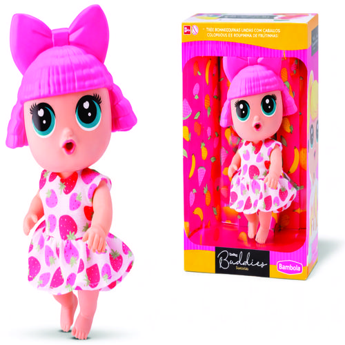 BONECA BABY BUDDIES MORANGO 695
