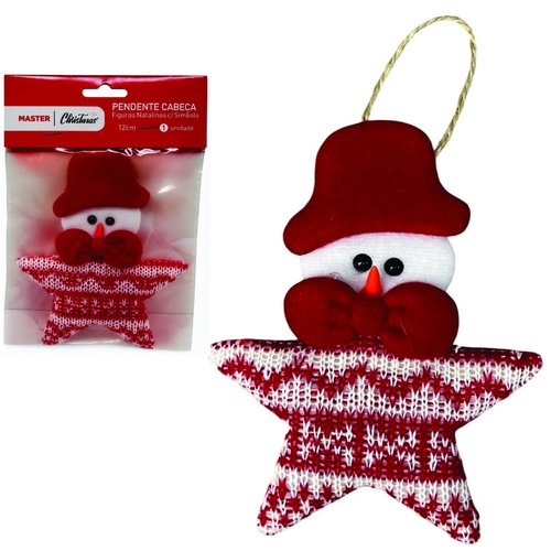 PENDENTE CABECA NATALINAS 12CM WF1106