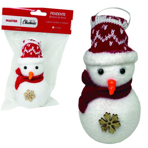 PEND.BONECO NEVE C/GORRO 13,5CM WFD1295