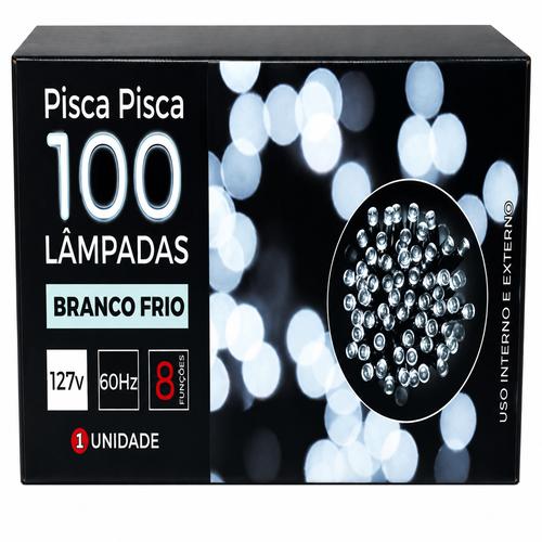PISCA-PISCA 100LAMP.220V LED BR FIO TRAN