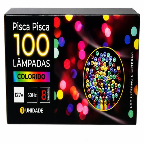 PISCA-PISCA 100LAMP.110V LED COLOR FIO T